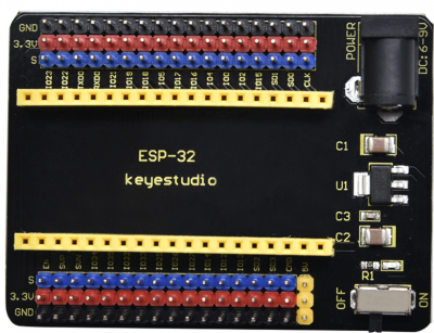 ESP32-IO 확장 쉴드 친환경 블랙 디자인 Keyestudio